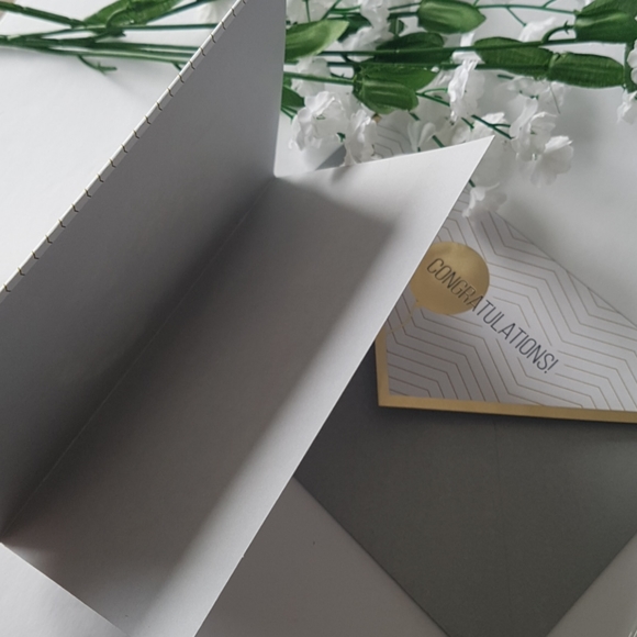 2 pcs C R Gibson Luxury Card Congratulations (1 Card with Envelope) - Picture 9 of 14